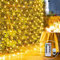 CORST Lichternetz 3X2M 200LED Außen Lichterkette Netz Inner Weihnachten Lichtervorhang Outdoor Verknüpfbar mit Fernbedienung & Timer 8 Modi für Fenster Innen Baum Garten deko(Warmweiß)