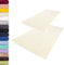 Lavea 2er Set Badematte 50x80 cm – rutschfeste, Waschbare Badematten aus 100% Baumwolle, Frottierserie Elena – Saugstark, Strapazierfähig und Zeitlos – Ideal für Badezimmer, Dusche - Creme