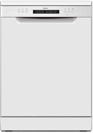 Amica ADF430WH Freestanding Slimline Dishwasher, 9 Place Settings, 6 Programs, 44.8cm wide, White