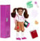 Lori Puppe Jessalyn in der Schule – Mini Puppe 15 cm mit Puppenkleidung, braunen langen Haaren, Puppen Zubehör – Spielzeug für Kinder ab 3 Jahre