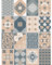 FoLIESEN Fliesenaufkleber für Bad, Küche, Badezimmer - Fliesen-Folie selbstklebend - Klebefliesen Patchwork No.13, .:15x20 cm / 16-tlg. Set