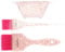 SOLUSTRE Hair Dye Color Brushes and Bowl Set Professional Brush Comb Tinting Bowl Dye Mixer Hair Coloring Dyeing Kit for Salon and Home DIY Use (Pink)