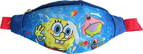 Sponge Bob Little Boy Bauchtasche – Kinder-Handytasche, Hüfttasche, Blau-Rot, Small