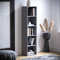 Vida Designs Oxford Bücherregal mit 5 Ebenen, graues Holzregal, Display, Aufbewahrungseinheit für Büro, Wohnzimmer, Möbel