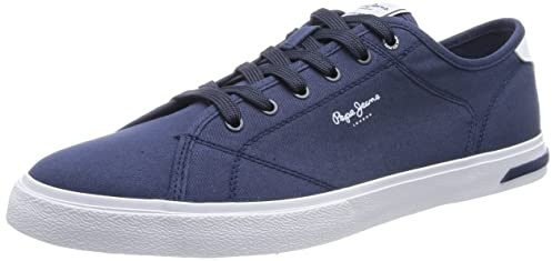 Pepe Jeans Herren Kenton Road M Sneaker, Navy, 43 EU