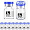 Ks-Tek Sterile Empty Vials with Self Healing Injection Port,with Aluminum Plastic Cap,Sterile Package (1ml Clear,10)