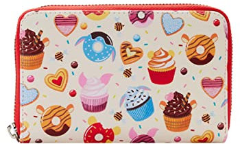 Loungefly Disney Winnie l'ourson Portefeuille zippé Motif Bonbons, Multicolore, Standard, Fermeture éclair