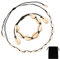 Cosswe Muschel Halskette Armband Set, 2 Stück Muschel Halskette Natürliche Muschelketten Muschel Halsketten Armband (Black)