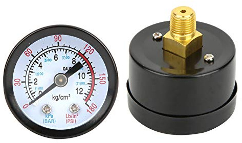 Kompressor Manometer Luftkompressor Manometer Y40 Iron Shell Instrument Druckmessgerät