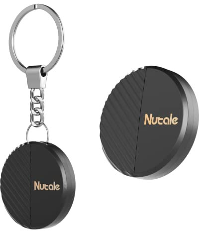 Nutale Mate Schlüsselfinder mit App 1PCS Schwarz Bluetooth Schlüsselfinder Kompatibel mit iOS und Android Artikel-Locator für AutoSchlüssel Haustier oder Rucksäcke