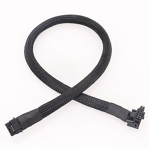 reamhome 600W PCIe 5.0 12VHPWR PSU ATX 3.0 Modular 16-Pin Male PCI-E Gen 5.0 Male to Male Power Line Bent Plug(M TO LB)