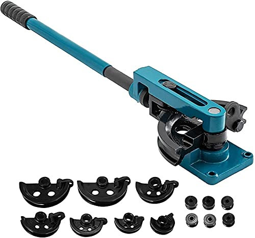 Hydraulische Handwerkzeuge, manuelles Rohrbieger-Set, Rohrbieger, 3/8 bis 1 Zoll, 10–25 mm, robuste Rohre aus Stahl, Metall, Kupfer, ideal für die Reparatur hydraulischer Crimpmaschinen