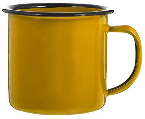 DEARMAMY 1Pc Tasse À Café En Émail Tasse En Acier Émaillé Avec Poignée Tasse De Camping En Émail Tasse À Thé En Émail Portable Tasses Petite Tasse De Feu De Camp En Métal Rétro Petite