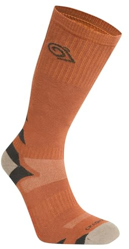 Craghoppers - Adventure Stiefelsocken Insektenabwehr für Herren/Damen Unisex (35,5 EU - 38 EU) (Roter Strand/Schwarzer Pfeffer)