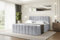 ALTDECOR Boxspringbett mit Matratze und Lattenrost, Boxbett, Topper, Fußteil, Polsterbett mit Bettkasten, Bett mit Stauraum H3-Matratze, Springboxbett - OTTA-Z - 200x200 - Grau Monolith 84