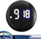 Orologio da auto a LED – Orologio digitale per auto da incollare, orologi da moto a batteria | orologio luminoso touch screen orologio da auto multifunzionale per cruscotto