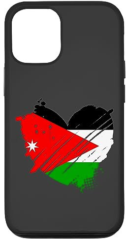 Hülle für iPhone 12/12 Pro Jordanien-Flagge I love Jordan is in my DNA, Geschenk für Jordanien
