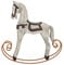 Vintage Rocking Horse Ornament Resin Iron Decor Piece Sturdy Construction, Perfect for Display, Exquisite Craftsmanship, Ideal for Christmas, Weddings