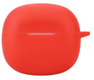 FTRONGRT Bluetooth Earphone Case Cover for Skullcandy RAIL, Shockproof Silicone Bluetooth Earphone Case Compatible Skullcandy RAIL Bluetooth Earphone.Red