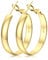 FIOROYAL Creolen Ohrringe Silber 925 für Damen 14K Vergoldete Große Creolen Gold Ohrringe Hypoallergene Breite 5mm für Mädchen 30/40/50/60mm Gold 30mm