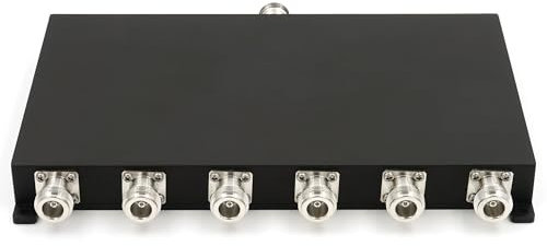 RANGEFUL Splitter a 6 vie N femmina 50 Ohm WS6W Splitter segnale cellulare per LTE CDMA GSM 3G 4G 5G segnali 698~2700MHz per amplificatore ripetitore del segnale mobile Booster