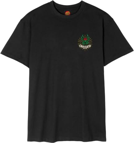 Santa Cruz Dressen Rose Cross T-Shirt Herren Shirt schwarz M