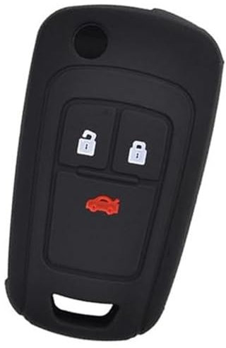 MUEOSI 3 Button Car Key Fob, for Vauxhall, for Opel, Astra Insignia Cascade For Holden Barina, for Cruze, Trax Silicone Car Remote Key Fob car key shell
