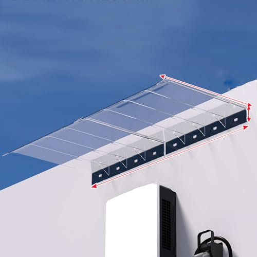 Tenda da sole invisibile con tecnologia autopulente per finestra giardino (50 x 90 cm) protegge da elementi naturali, pioggia, neve e vento