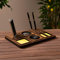 Vigo Wood Organiser, Office Setup,Table Accessories, Docking Station, Office & Storage (Large)