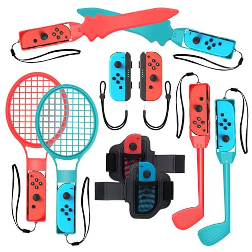 Accessori per Nintendo Switch, controller Joy Con, giochi sportivi, 10 in 1