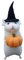 JOFUUM 2 Stück Halloween-Maus, handgefertigt, aus Wollfilz, Weihnachtsdekoration, Filzkürbisse mit Nadel, Tierdekoration C