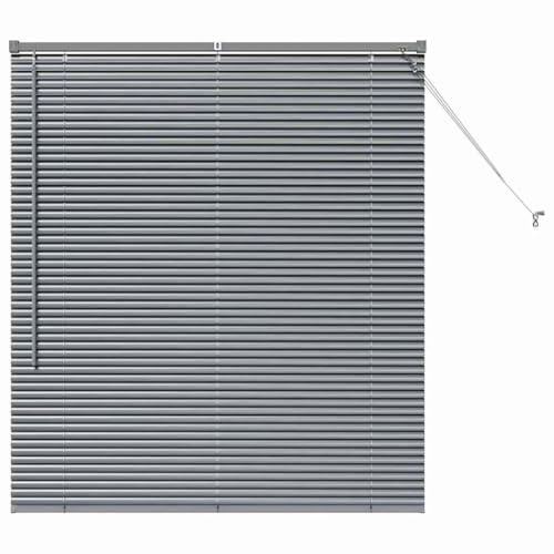 vidaXL Venetian Blinds Dark Grey 130 x 110 cm Aluminium