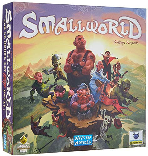 Asmodee - Small World - Jeu de Société Stratégique pour Enfants Dès 8 Ans - Jeu de Plateau et Civilisations - Univers Fantastique- As d'or - 2 à 5 Joueurs - 40 à 80 Min -en Français - Days of Wonder