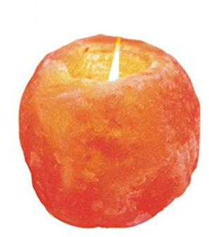 Himalayan Glow 3002 Candle Holder Salt Lamp, Set of 1 Pink WBM