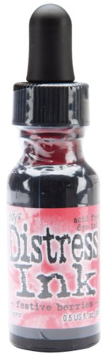 Ranger Distress Pad Re-Inker 5oz-Festive Berries,
