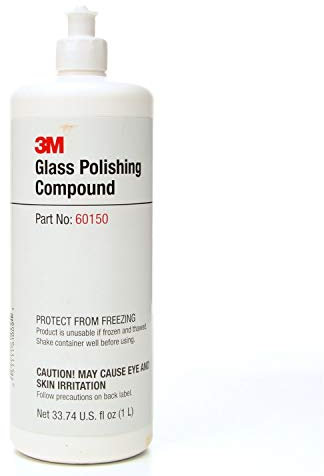 3M 60150, composto per lucidatura in vetro, capacità 1 l, bianco (confezione da 1)