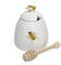 Mary Lake-Thompson Ceramic Honey Pot for Beehive with Dipper
