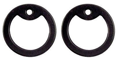 Tag-Z Militärische Erkennungsmarken-Schalldämpfer – 2 Stück – 42 Schalldämpfer Farben zur Auswahl – Schwarz