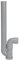Regiplast PSH Siphon M.A.L polypro Sortie Horizontale, Gris