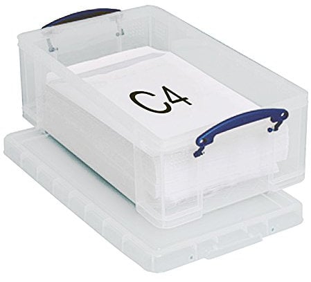 Really Useful Storage Boxes, Re-Stackable 12 Litre Storage Boxes (6 Boxes)