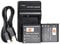 DSTE NP-40 Li-ION Batterie (2-Pack) et Chargeur USB Compatible pour Casio Exilim EX-FC100 EX-FC100WE EX-FC150 EX-FC150BK EX-FC150RD EX-FC160S EX-Z400