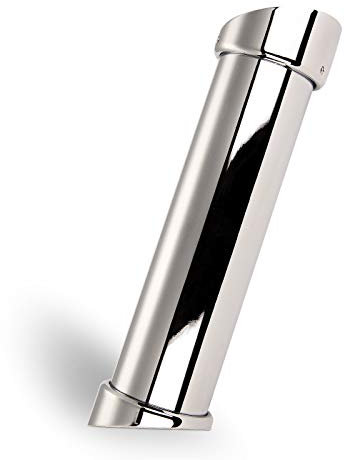 2 Stück Barkonsolen schräg 21° Höhe 200 mm/Ø 50 mm Chrom poliert Thekenfuß Bar Konsole Tresenfuß von SOTECH