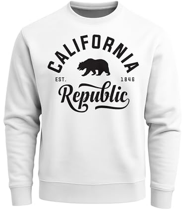Neverless Schöner California Republic Herren Pullover Sweatshirt