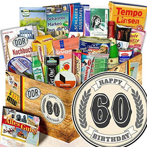 60 Geburtstag + 60ter Geburtstag Geschenke + Spezialitäten DDR Artikel