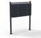 Wiltec Boîte aux lettres sur pieds Noire 270 x 898 x 1500 mm, avec 8 Compartiments verrouillables 2x4 et Porte-nom, Revêtement en poudre, pour Courrier