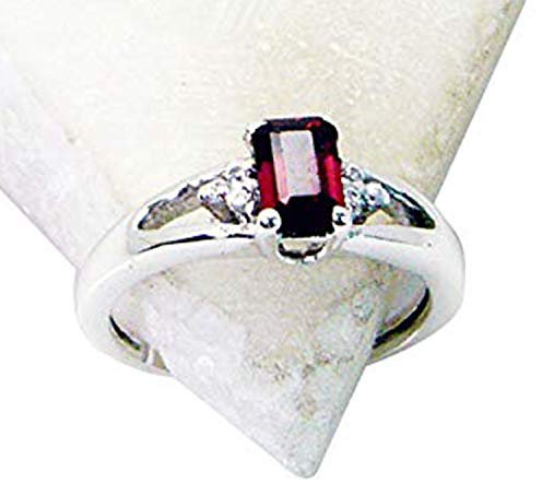 RIYO schmuck 925 massivem sterlingsilber niedlich echten roten Ring Geschenk 67 (21.3)