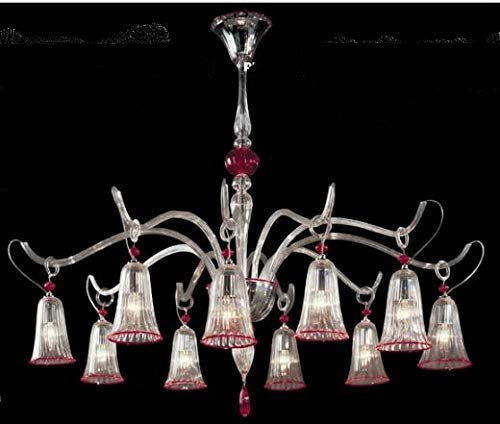 Lámpara de cristal de Murano de Majo, serie 8008 K6