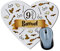 Personalisierte Mauspad mit Namen. Personalisierte Geschenke für Fans. Verschiedene Modelle 23,5 x 19,5 cm Herz. Zauberer