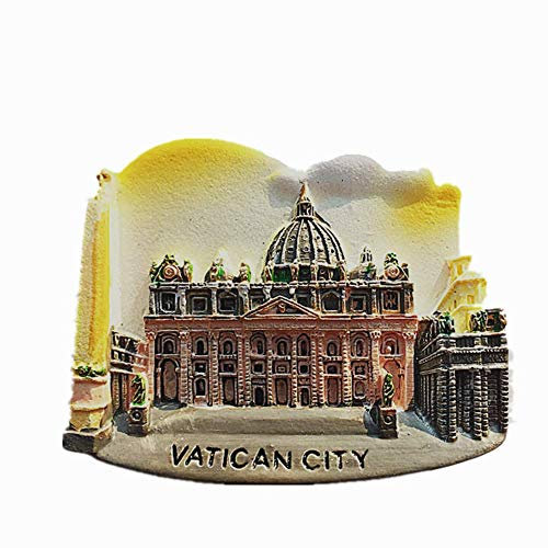 Vatican City 3D Fridge Magnet Travel Souvenir Gift Home Kitchen Decoration Magnetic Sticker, Vatican City Refrigerator Magnet Collection