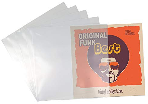 Beats & More PREMIUM LP 12 Schutzhüllen - Vinyl Schallplattenhüllen - optimaler Schutz für Schallplatten - 50 Stück - Made in Germany - 325 mm x 325 mm x 0,10 mm